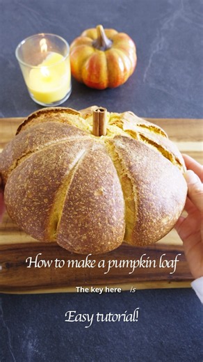 Easy pumpkin bread tutorial #sourdoughrecipe #sourdoughbaking