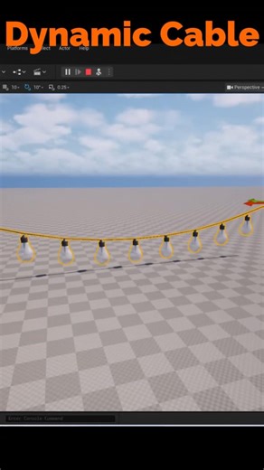 This UE5 Cable Tool Changes Everything #shorts #unrealengine #cable #dynamic