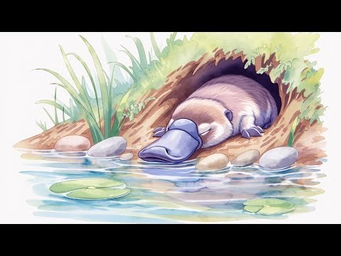#3 Sleepy Platypus Dreams by the Water 🌙✨ | Relaxing Kids Bedtime Loop