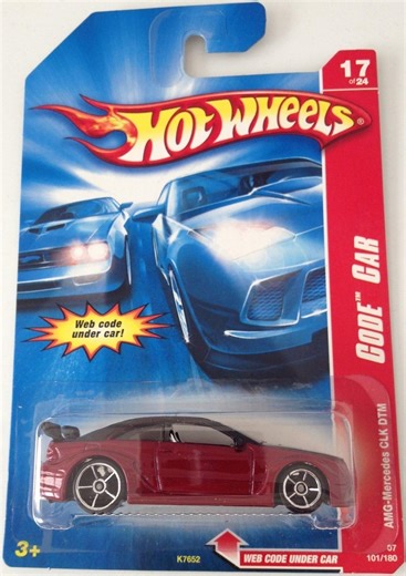 Amazon.com: Hot Wheels Code Car 1:64th Escala Nº 17 de 24 : AMG Mercedes CLK DTM : Juguetes y Juegos