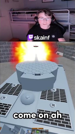 Unc Fought a Sturm Tiger..🥹 #comedy #fail #funny #gaming #roblox #streaming #tank #fyp #shorts