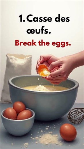 How to make crepes in French #frenchforbeginners #oneminutefrench #frenchlanguage