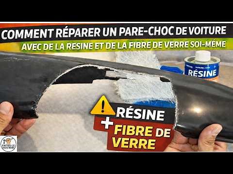 COMMENT RÉPARER UN PARE-CHOC DE VOITURE AVEC DE LA RÉSINE ET DE LA FIBRE DE VERRE SOI-MÊME