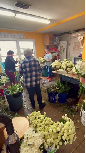 Designing for a HUGE party! #hydrangea #roses #wedding #event #party #bride #design #flowers #flower #plant #plants #garden #gardening #flowerpower | Flowers by the Bunch