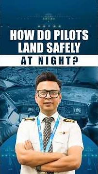 How do pilots land safely at night?