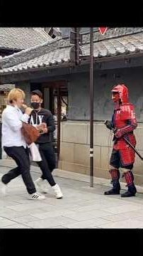 This Guy Was NOT Ready for a Samurai 😱#prank #Japan #shorts