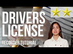 How to play drivers license by Olivia Rodrigo on Recorder (Tutorial)
