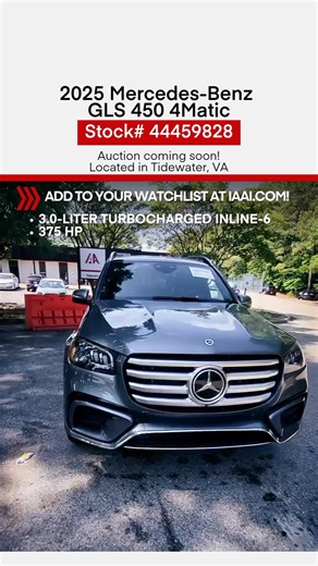 Basically✨BRAND NEW✨2025 Mercedes-Benz GLS 450 4MATIC 👉Check it out on iaai.com now!