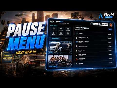 FiveM Pause Menu Script [ESX/QB/QBX] | PauseMenu: 650+ Styles & Live Config