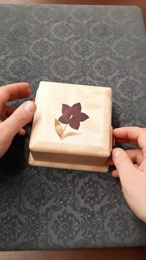 Unique Wooden Puzzle Box with Drawers Opening Technique