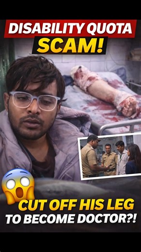 NEET aspirant severs foot | to avail disability quota benefits #neet #shorts #doctor