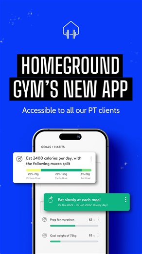 Meet the training app you’ve been waiting for. It’s smart, snappy, and supports every step of your fitness journey. Using data-driven methods and science-backed methodology, our app tracks your fitness progress and guides you towards your goals. Packed with workout routines, food prep videos, and more, it also lets you work with your Homeground Gym trainer remotely. No more struggling with fitness once you leave the gym. No matter where you are, you’ll have the support you need to get fit with o