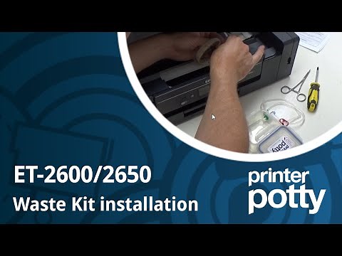 Waste ink kit installation Epson ET-2650 / 2600