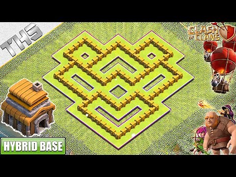NEW BEST! TH5 HYBRID Base [Defense] with "COPY LINK" | COC Town Hall 5 Base - Clash of Clans