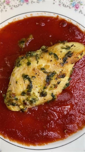Cheesy, Creamy Spinach Stuffed Chicken. Complete recipe under Videos