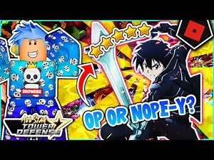 ALL STAR TOWER DEFENSE KIRITO (5 STAR) SHOWCASE - IS HE GOOD?| Roblox
