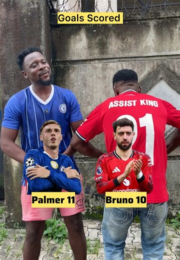 Bruno Fernandes vs Cole Palmer last season. | bruno fernandes