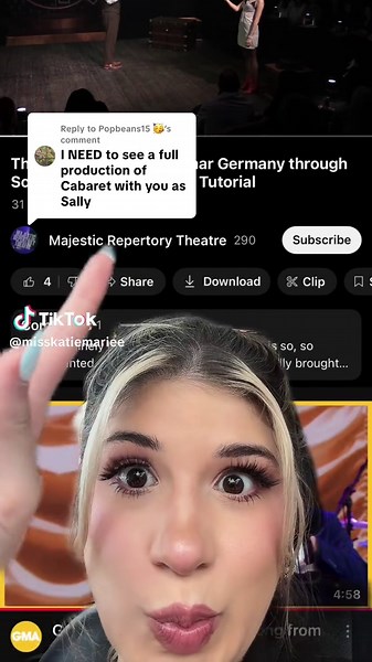 Replying to @Popbeans15 🥳 you didn’t hear it from me 🤷🏼‍♀️#greenscreen #slimetutorial #cabaret #broadway #sallybowles