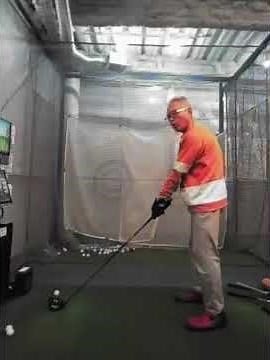 #左打ち #driverswing #golfswing #69歳#左手グリップ修整#バタフライグリップ