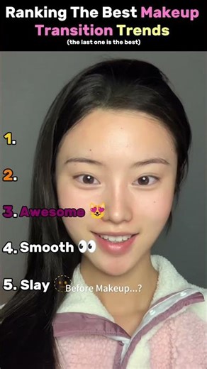 Ranking The Best Makeup Transitions Trends- part 2