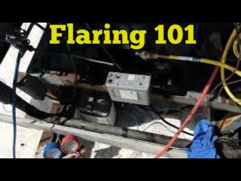 Flaring 101. old school flaring tool used on a quarter inch oil line.