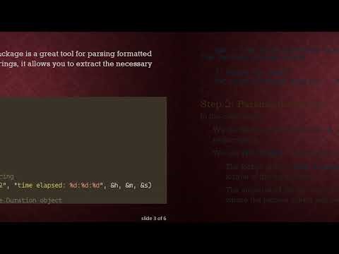 How to Parse a Time Duration String into a Duration Object in Go