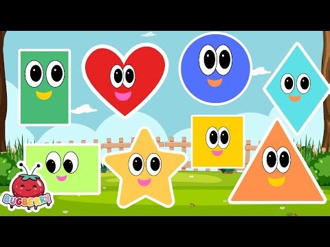 We are Shapes | Shapes Song for 2 year olds | Preschool Education | Baby learning songs | Bugberry