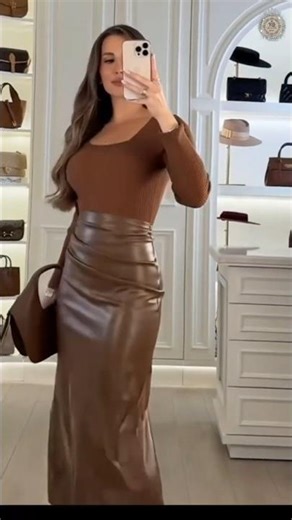 From Desk to Dinner | Workwear Leather Skirt Style👠💋