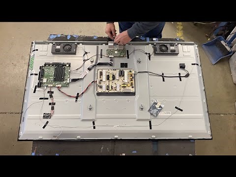 Vizio 65" LED TV Not Working - How To Fix Black Screen Issue - E65U-D3 - (SVG650A28-REV05)