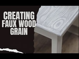 Faux Wood Grain: DIY Paint Tutorial