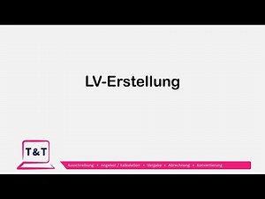 GAEB-Konverter - LV Erstellung