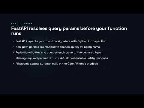 Query Parameters - FastAPI for Developers