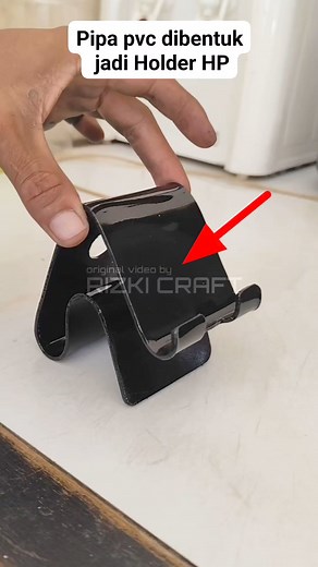 3.4M views · 10K reactions | idea for making a Handphone holder from used pieces of PVC #reel #tutorial #idea | Rizki Craft | Facebook