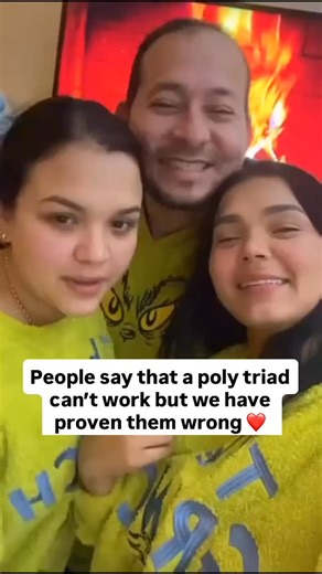 Non Mono Man TV on Instagram: "People say that a poly triad can’t work but we have proven them wrong ❤️ . Want to find partners that are interested in the poly life/non-monogamy? Check out the exclusive dating app in our bio link [original video and caption: @carlosvargaspicon and @mey_poliamor3] . . . #poliamor #polyam #throuple #polyamory #polylove]"