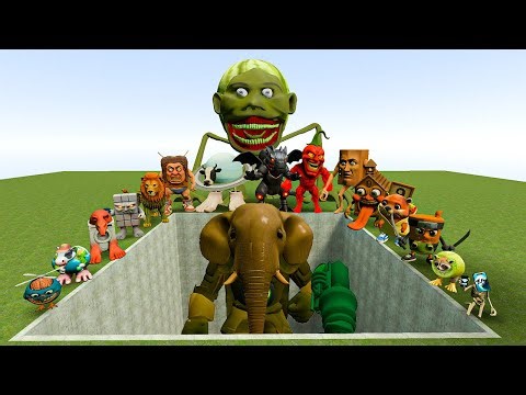 ALL NEW ITALIAN AI BRAINROT MEMES VS THE GIANT PIT WITH MECHA TITAN LIRILA LARILA ! - Garry's Mod