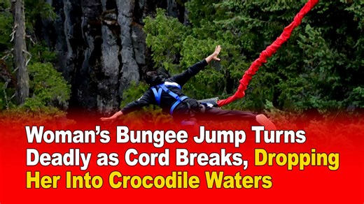 Woman's Bungee Jump Turns Deadly as Cord Breaks, Dropping Her Into Crocodile Waters