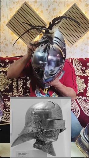Aman Armours King on Instagram: "The "Lobster" Tail and Bevor: Protection Benefits The combination of a long articulated tail and a bevor (plate throat guard) transforms the sallet into a comprehensive defensive system: Lobster (Articulated) Tail: Unlike early single-piece helmets, "lobster tail" sallets feature multiple overlapping metal plates (lames). Mobility: The sliding plates allow the wearer to tilt their head back comfortably without the armor digging into the neck or shoulders. Superio