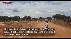 Checkpoint :The current situation in Gokwe. Riot police chasing away people who came to attend Chamisa's rally Mnangagwa is not wanted and nothing can change that. | BBC Zimbabwe