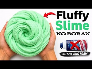 [ASMR] How to make Fluffy Slime without Borax | No Borax Soap Slime making at home