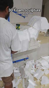 Testing out my DIY bow-style hotwire cutter. Not bad for a first run! Definitely beats carving by hand. Any guesses what I’m shaping? Let’s go! #artist #styroartist #3dfoamcarving #fypviralシ #fypシ゚ #crafting #craftsman #art #crafts #foamartist | Aaron Vladimir Omena Lasam