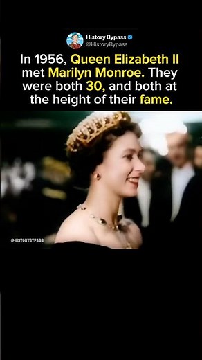 QUEEN ELIZABETH II MEETS MARILYN MONROE #shorts