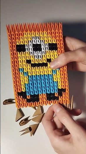 Minion origami papercraft 💙💛🧡