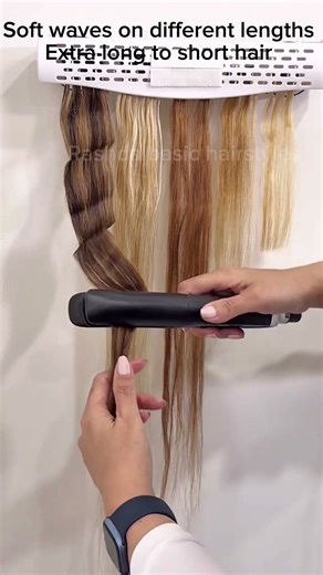 Soft waves #softwaves #haircurling #flatiron #hairtips #shorts