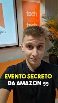 FUI NO EVENTO SECRETO DA AMAZON 😱 Olha TUDO que eu ganhei de brinde! #tecnologia