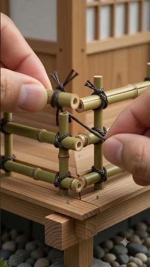 Miniature DIY Japanese Tea House Construction Timelapse | Tiny Zen House Building in #japanesehouse