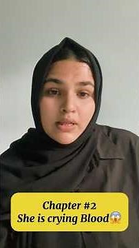 She is crying blood..😱