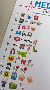 Medical Emoji Game - Disease Emoji Game - Healthcare Emoji Game - Nursing Emoji Game - Medical Game - Printable Game - Nurses Week Activity - Etsy