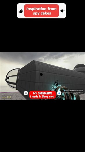 My submarine I made in Garry mod #garrysmod #smallyoutuber #building