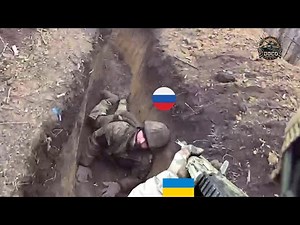 Horrible GoPro Moment! Ukrainian Forces brutally Attack Russian Troops In Trench Battle