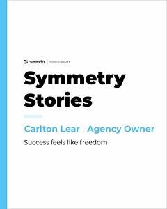 Agency Owner Carlton Lear says that the culture here is unlike anything else: "The main difference for me with Symmetry compared to a lot of other companies that I was with before, is the culture." Additionally, now that he has been with Symmetry for seven years, he says "Success actually looks more like significance." Thank you, Carlton, for all you do! #lifeinsurance #madeforyou #life #love #family #workfromhome #confidence #hereforyou #sfglife #insurtech #insurance #financialplanning #persona